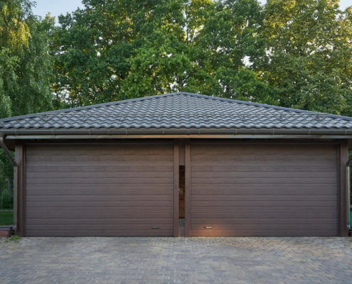 garaż na dwa samochody